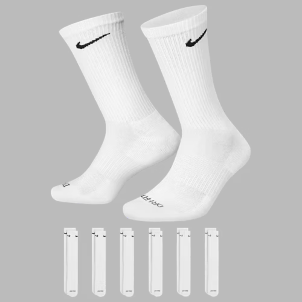 Nike Everyday Plus Cushioned Crew 6 Pack Socks