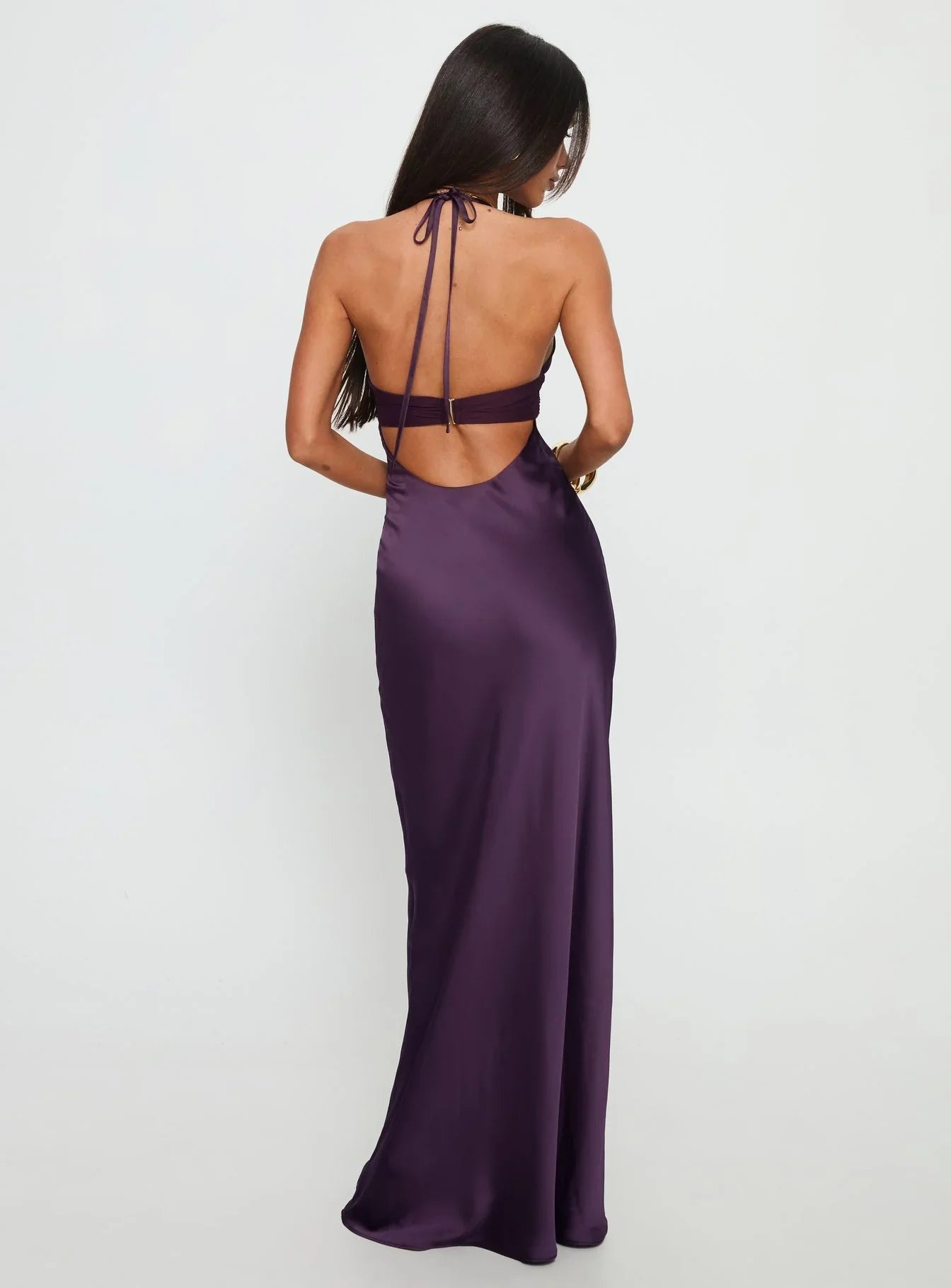 Odyssa Halter Maxi Dress Purple VIP