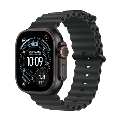 Apple Watch Ultra 3 (GPS + Cellular, 49mm) – Rugged Titanium Multisport Smartwatch with Always-On Retina Display, Advanced Health & Fitness Tracking, Satellite Communication, Precision GPS, Water-Resistant Design + Free Ocean Band