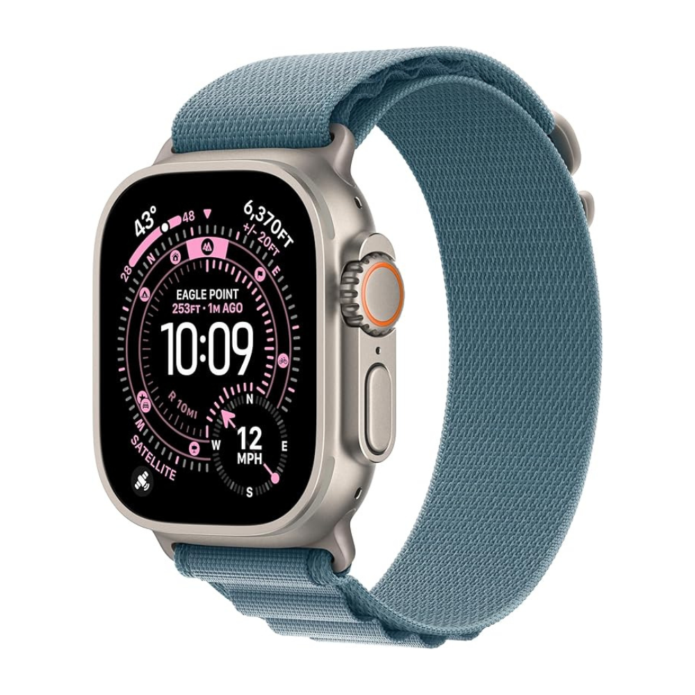 Apple Watch Ultra 3 (GPS + Cellular, 49mm) – Rugged Titanium Multisport Smartwatch with Always-On Retina Display, Advanced Health & Fitness Tracking, Satellite Communication, Precision GPS, Water-Resistant Design + Free Ocean Band