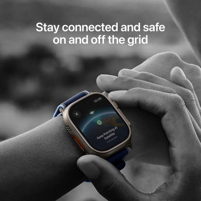 Apple Watch Ultra 3 (GPS + Cellular, 49mm) – Rugged Titanium Multisport Smartwatch with Always-On Retina Display, Advanced Health & Fitness Tracking, Satellite Communication, Precision GPS, Water-Resistant Design + Free Ocean Band