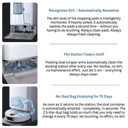 Dream Air X9 – Self-Emptying Robot Vacuum & Mop