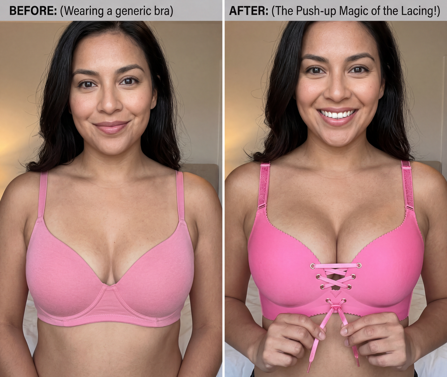 Drawstring Push Up Bra By BlackCarta