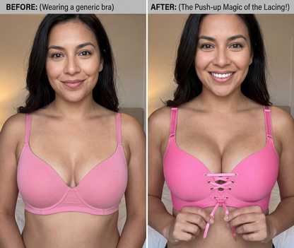 Drawstring Push Up Bra By BlackCarta